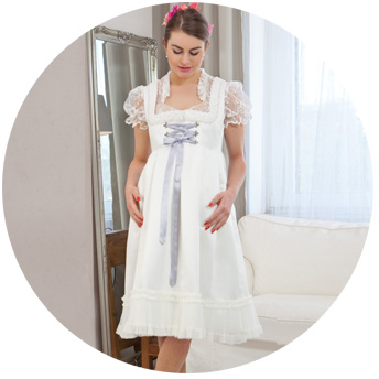 Umstandsbrautkleid